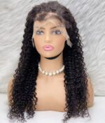 Gerçek Front Lace Tül Peruk / Su Dalgası / Doğal 65/70cm - Görsel 2