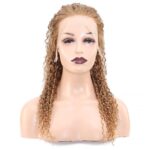 Afro Dalga Front Lace Gerçek Tül Peruk / Sıcak Karamel / 60/65cm - Görsel 2