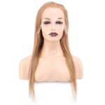 Düz Front Lace Gerçek Tül Peruk / Kumral / 60/65cm - Görsel 2