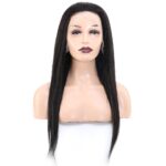 Front Lace Gerçek Tül Peruk Düz / Doğal / 60/65cm - Görsel 2
