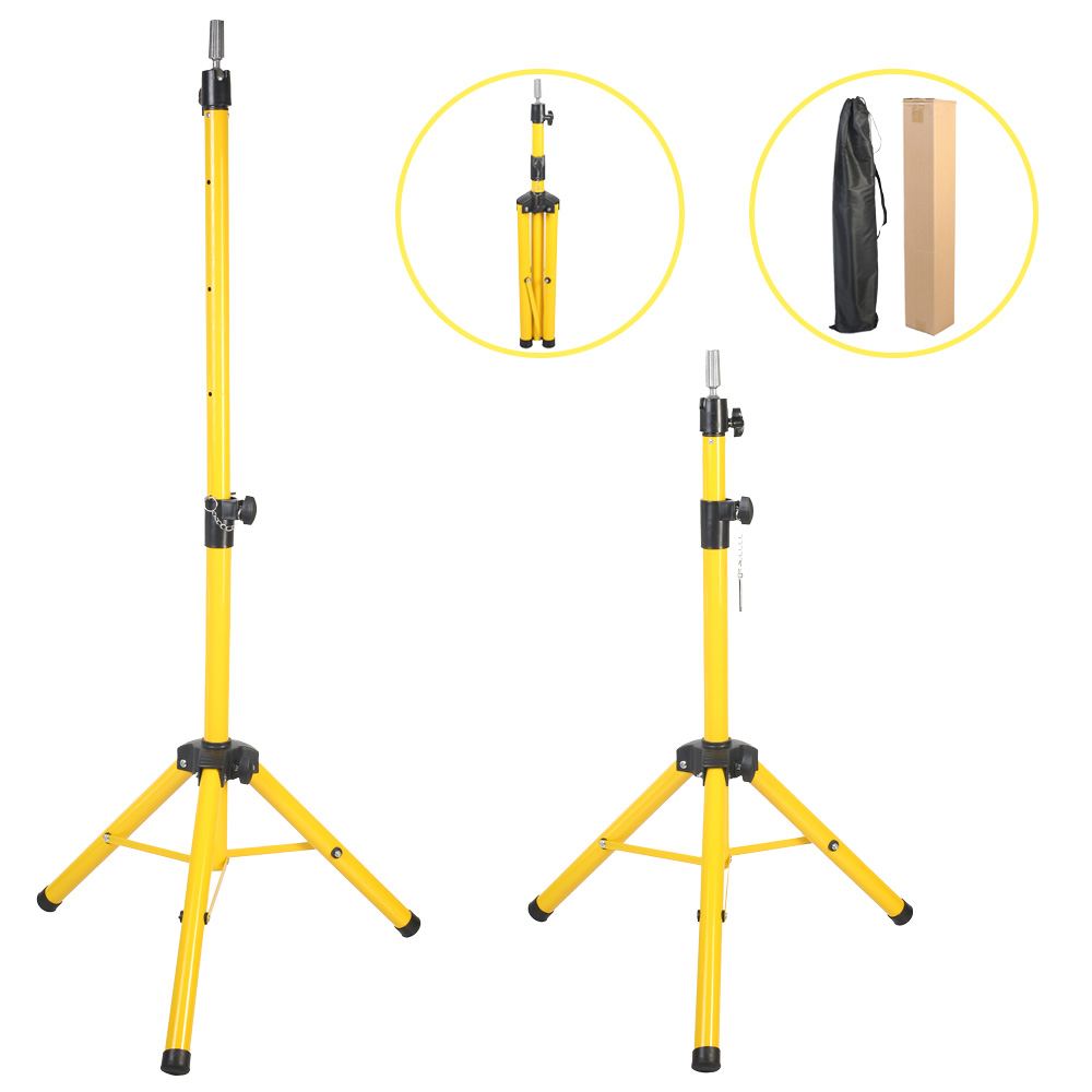 1-328.jpg Kuaför Eğitim Mankeni İçin Metal Tripod / Sari + Taşıma Çantası - Görsel 1