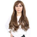Kahküllü Uzun Dalgalı Fiber Sen Peruk / Kumral - Görsel 2