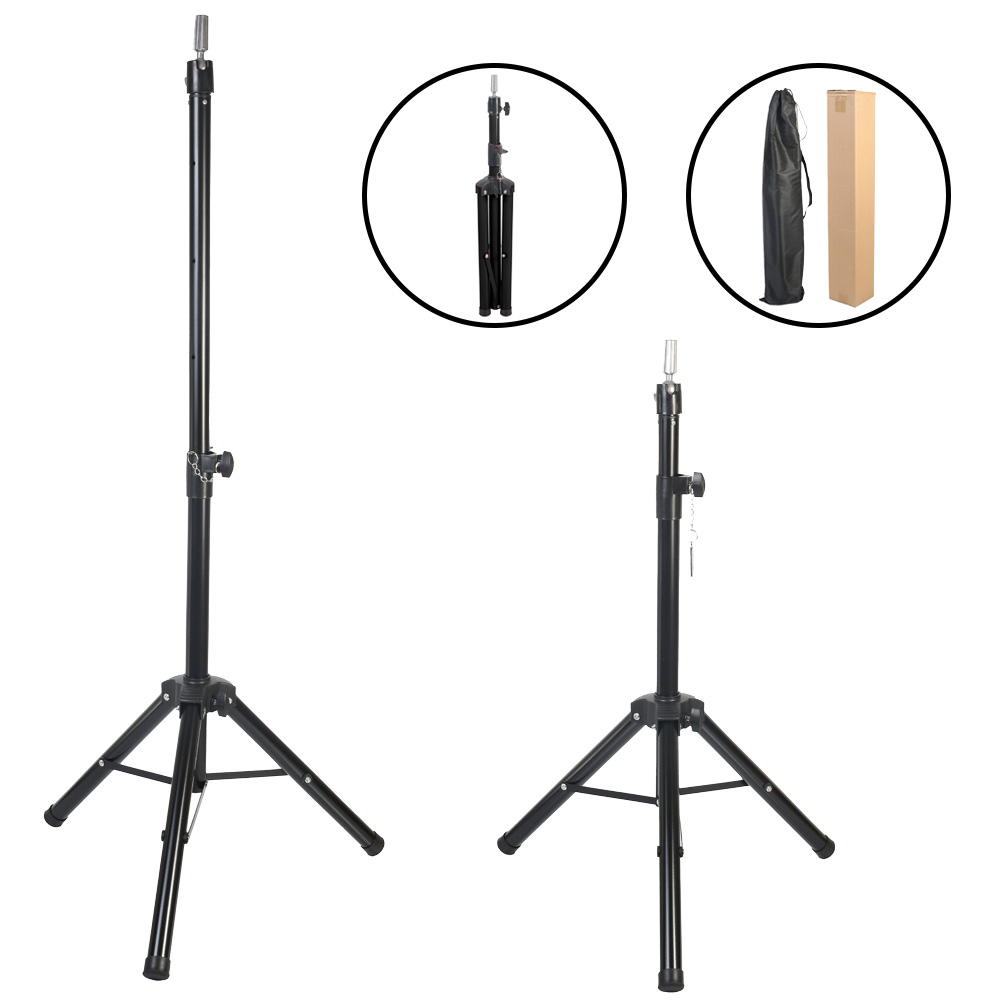 1-637.jpg Kuaför Eğitim Mankeni İçin Metal Tripod / Siyah + Taşıma Çantası - Görsel 1