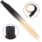 Fiber Sen Sihirli At Kuyruğu / Koyu Kumral / Dore Sarı Ombreli - Görsel 2