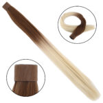 Fiber Sen Sihirli At Kuyruğu / Açık Kumral / Platin Ombreli - Görsel 2