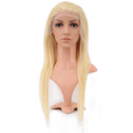 Gerçek Front Lace Düz Platin Tül Peruk / 60/65cm