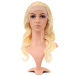 Gerçek Front Lace Dalgalı Platin Tül Peruk / 60/65cm