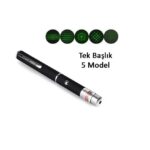 Yeşil Lazer Pointer 3000 mW 15 Km Etkili (Tek Başlık 5 Model)
