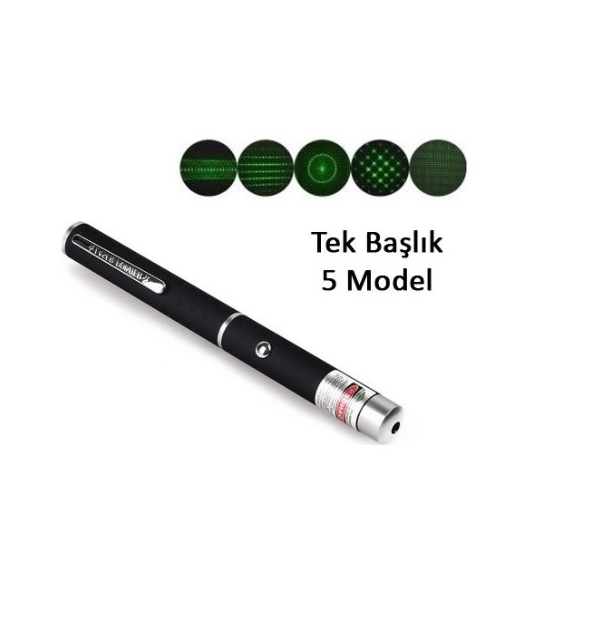 100-yesil-laz-1418-1.jpg Yeşil Lazer Pointer 3000 mW 15 Km Etkili (Tek Başlık 5 Model) - Görsel 1