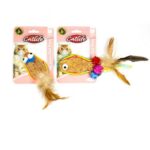 Catlife Meşe Mantarı Kedi Oyuncağı Renkli Püsküllü - Görsel 3