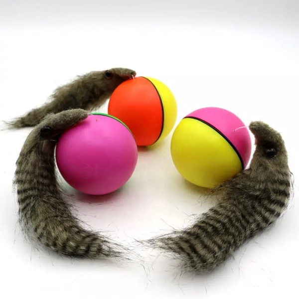11-pngd2697f.png Hareketli Sesli Peluş Toplu Fare Pilli Kedi Oyuncağı 8 CM - Görsel 1