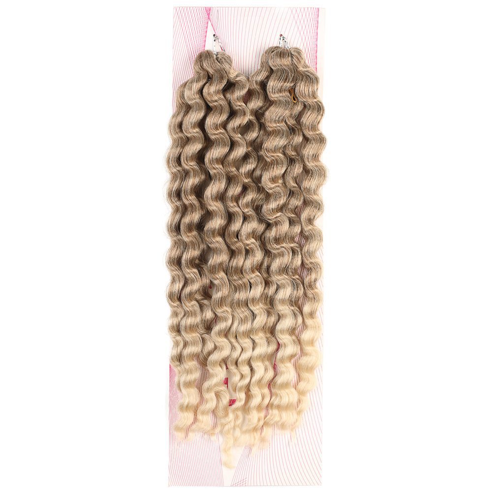 12-613-1.jpg Nice Bulk Afro Su Dalgası / Küllü Kumral / Platin Ombreli - Görsel 1