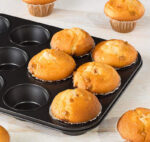 12 Bölmeli Metal Yapışmaz Muffin Kek Kalıbı - Görsel 2