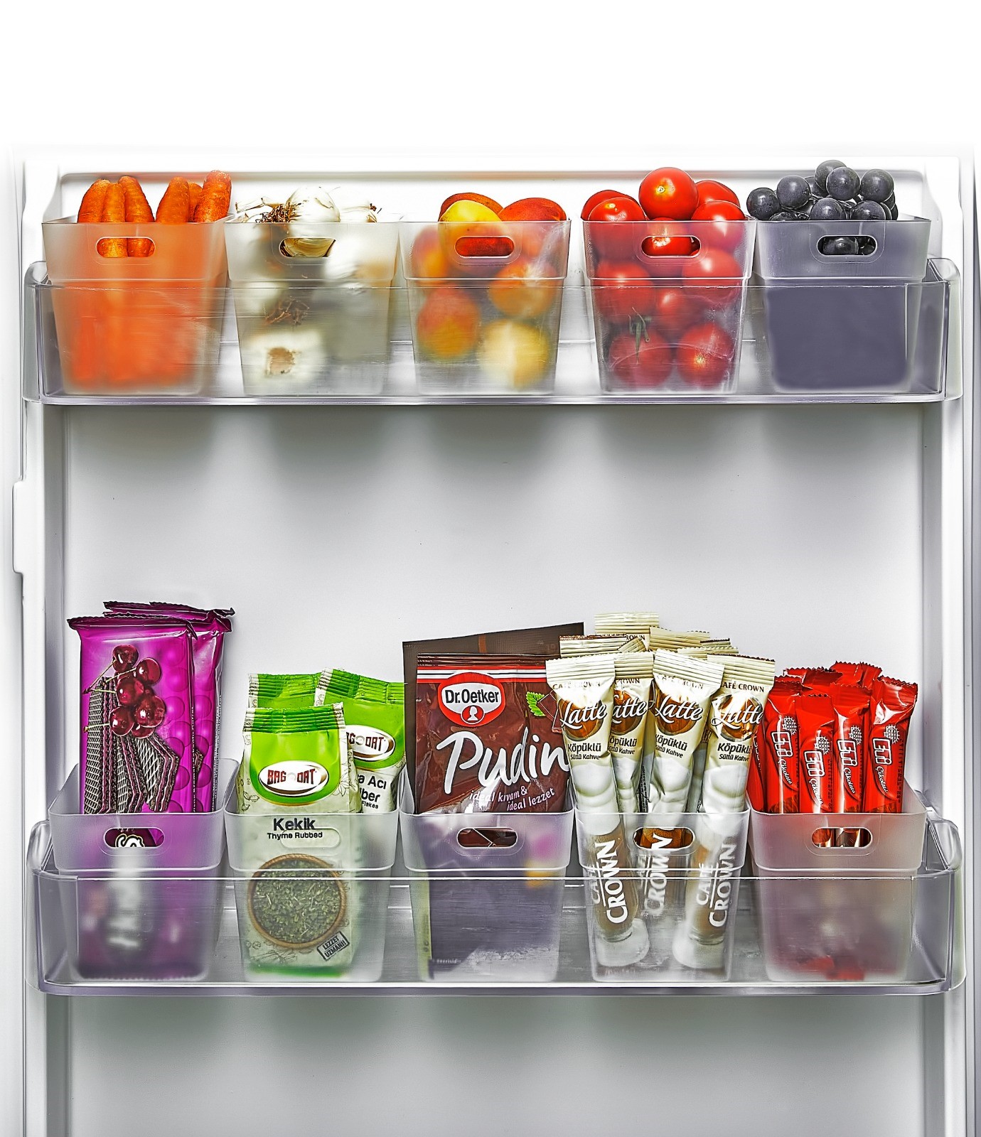 12-li-buzd-5380-1.jpg 12 li Buzdolabı İçi Mini Düzenleyici Kutu Organizer - Buzdolabı Kapak Düzenleyici - Görsel 1