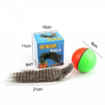 Hareketli Sesli Peluş Toplu Fare Pilli Kedi Oyuncağı 8 CM - Görsel 5