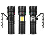 15.000 LÜMEN TG+COB LED ŞARJLI EL FENERİ WATTON WT-703 - Görsel 2