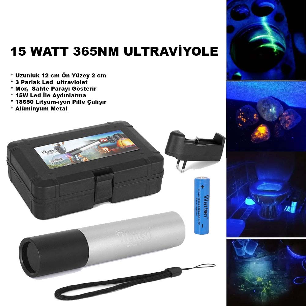15-watt-365nm-ultraviyole-sah-18075-1.jpg Watton WT-305 15W 365nm Ultraviyole Para Işığı - Görsel 1