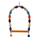 Renkli Boncuklu Ve Çanlı Muhabbet Kuşu Salıncağı 11-13.5 cm Renkli - Görsel 3