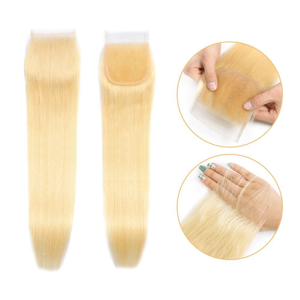 16inch.jpg Peruk Tepesi Platin Renk (Closure) 16inch - Görsel 1