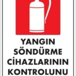 Yangın Söndürme Tüpü Levhası 25x35
