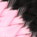 Afrika Örgülük Sen Ombreli  100 Gr. / Siyah / Şeker Pembe - Görsel 2