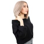Kahkülsüz Düz Kısa Fiber Sen Peruk / Küllü Bebek Sarı - Görsel 2