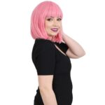 Küt Kahküllü Fiber Sen Peruk / Şeker Pembe - Görsel 2