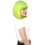 Küt Kahküllü Fiber Sen Peruk / Neon Sarı - Görsel 2