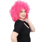 Animasyon Parti Ve Palyaço Peruğu / Neon Pembe - Görsel 3