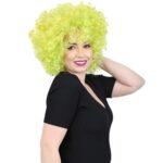 Animasyon Parti Ve Palyaço Peruğu / Neon Yeşil - Görsel 3