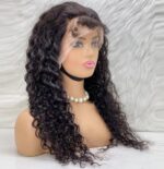 Gerçek Front Lace Tül Peruk / Kabarık Afro / Doğal 65/70cm - Görsel 3