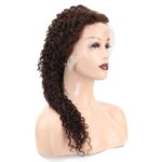 Afro Dalga Front Lace Gerçek Tül Peruk / Koyu Kahve / 60/65cm - Görsel 3