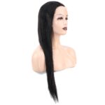 Front Lace Gerçek Tül Peruk Düz / Doğal / 65/70cm - Görsel 3