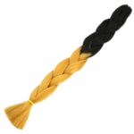Afrika Örgüsü Ve Rasta İçin Sen Ombreli  / Siyah / Gold Sarı - Görsel 2