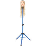 Kuaför Eğitim Mankeni İçin Metal Tripod / Mavi + Taşıma Çantası - Görsel 2