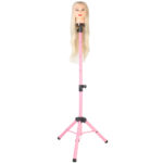 Kuaför Eğitim Mankeni İçin Metal Tripod / Pembe + Taşıma Çantası - Görsel 2