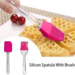 2'li Silikon Pasta - Börek - Poğaça Yağ Fırçası ve Spatula Seti - Görsel 2