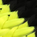 Afrika Örgülük Sen Ombreli  100 Gr. / Siyah / Neon Sarı - Görsel 2