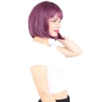 Küt Kahküllü Fiber Sen Peruk / Patlıcan Moru - Görsel 2
