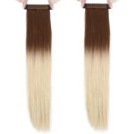 Fiber Sen Sihirli At Kuyruğu / Açık Kumral / Platin Ombreli - Görsel 3