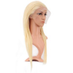 Gerçek Front Lace Düz Platin Tül Peruk / 60/65cm - Görsel 2