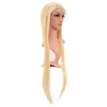 Gerçek Front Lace Düz Platin Tül Peruk / 85/90cm - Görsel 2