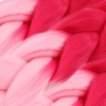 Afrika Örgülük Sen Ombreli  100 Gr./ Koyu Pembe / Açık Pembe - Görsel 2