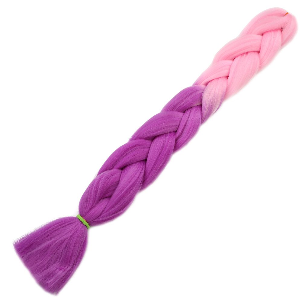 2-9.jpg Afrika Örgülük Sen Ombreli 100 Gr. / Açık Pembe / Lila - Görsel 1