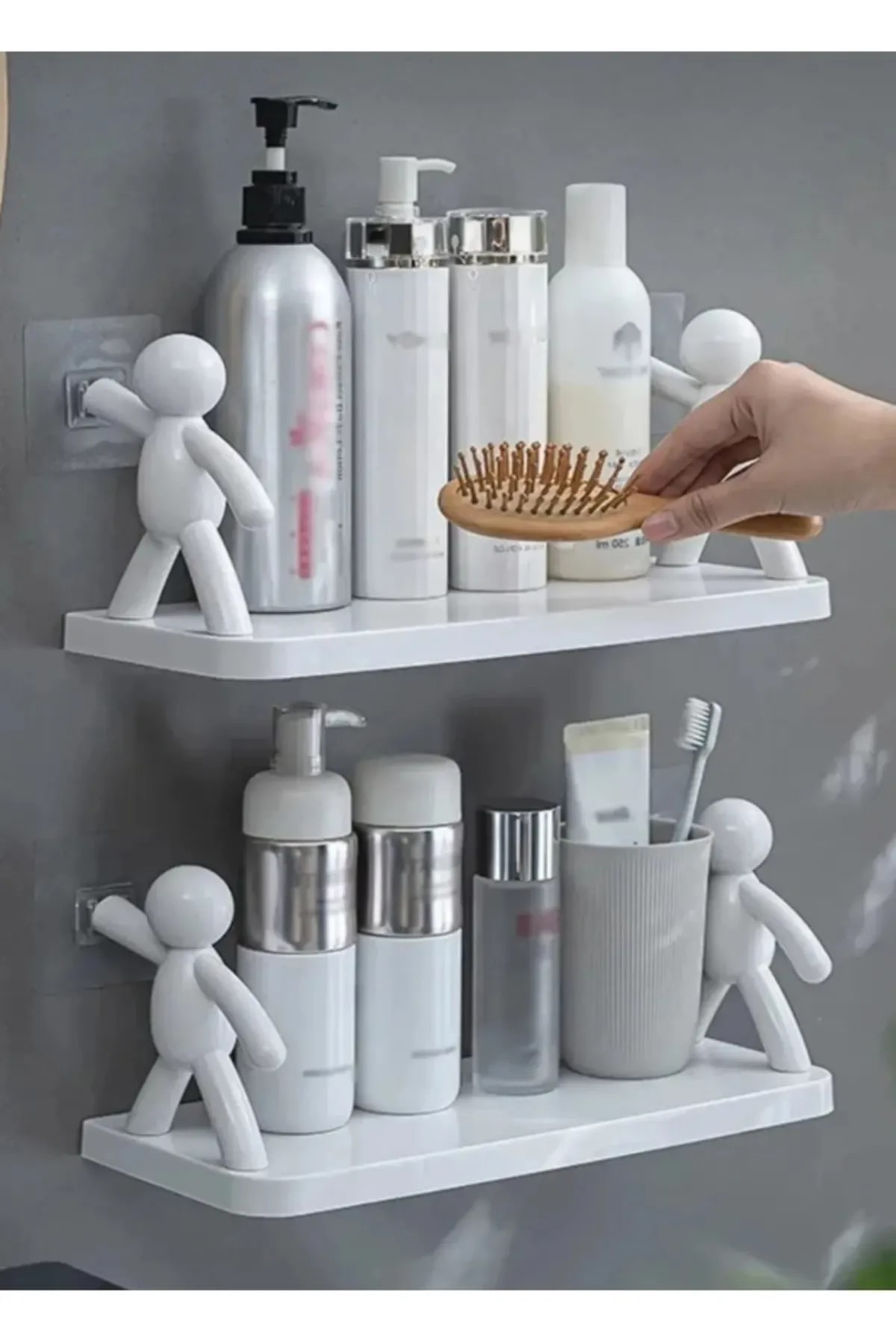 2-adet-oz-5967-1.jpg 2 Adet Özel Raf Baharatlık -Makyaj Malzeme Rafı Kendinden Yapışkanlı Banyo Mutfak Organizer Raf - Görsel 1