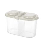 2 Bölmeli Saklama ve Erzak Kabı 1200 ML - Görsel 2