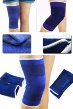 2 Li Elastik Dizlik - Egzersiz ve Spor Dizliği Büyük Boy 23 cm - Görsel 2