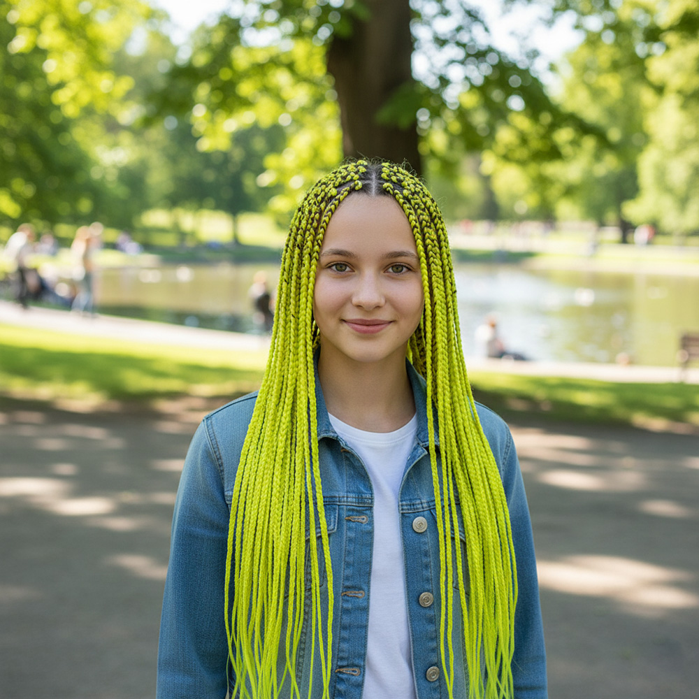2016a.jpg Afrika Örgüsü Ve Rasta İçin Sen / Neon Sarı - Görsel 1