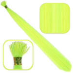 Fiber Sen Boncuk Kaynaklık Renkli  / Neon Sarı / 100 Adet