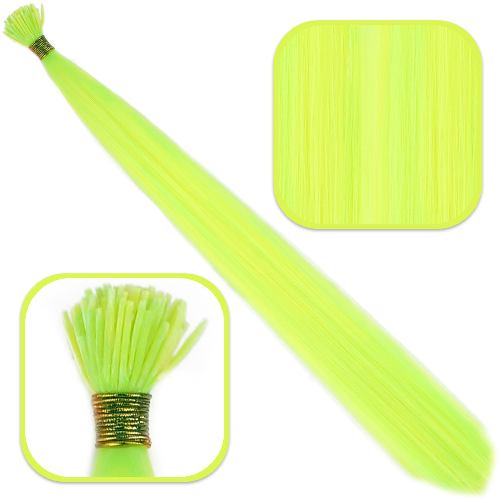 2106.jpg Fiber Sen Boncuk Kaynaklık Renkli / Neon Sarı / 100 Adet - Görsel 1
